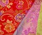 Red-Orange-Multi Polyester Floral Vine Pattern Chinese Brocade Woven Fabric By the Yard
